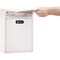 Adiroffice Large Steel Drop Box Wall-Mount Mailbox with  Dual Key and Combination Lock, White ADI631-04-WHI-KC-MK - alternate 3